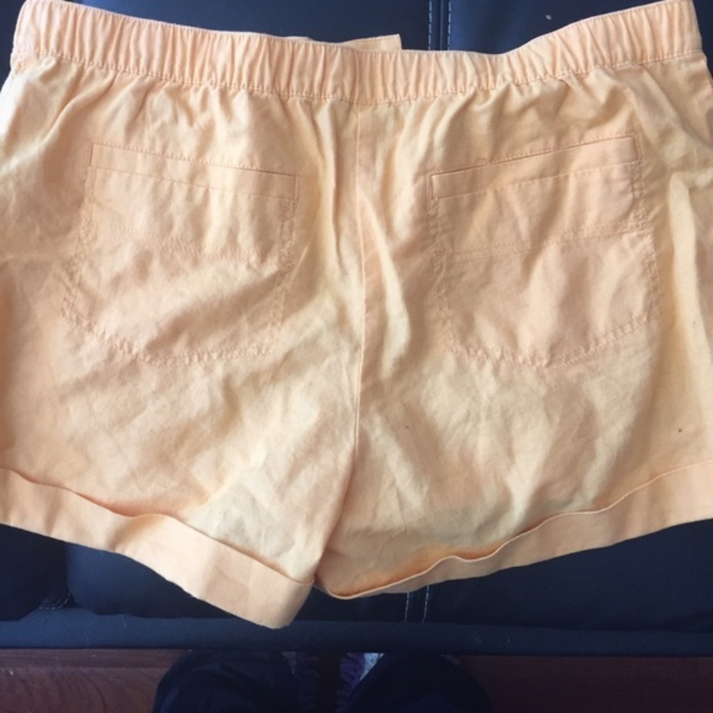Linen Style Drawstring Shorts - Picture 2 of 3